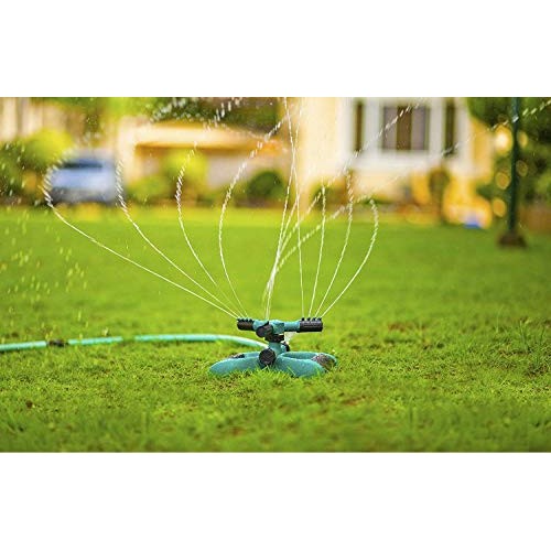 Julujiao Tech Sprinkler, 360 Degree Rotating Weighted Gardening, G...